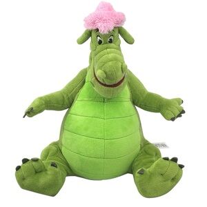 Elliot Pete’s Dragon Disney Store Exclusive 13” Plush Green Dragon Pink Wings